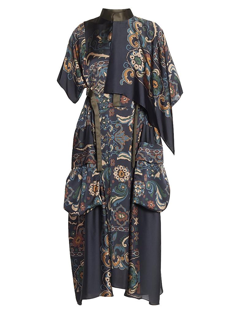 【SACAI】Plaid Print Dress Sacai Plaid Print Dress Dresses Grey | Wanan Luxury