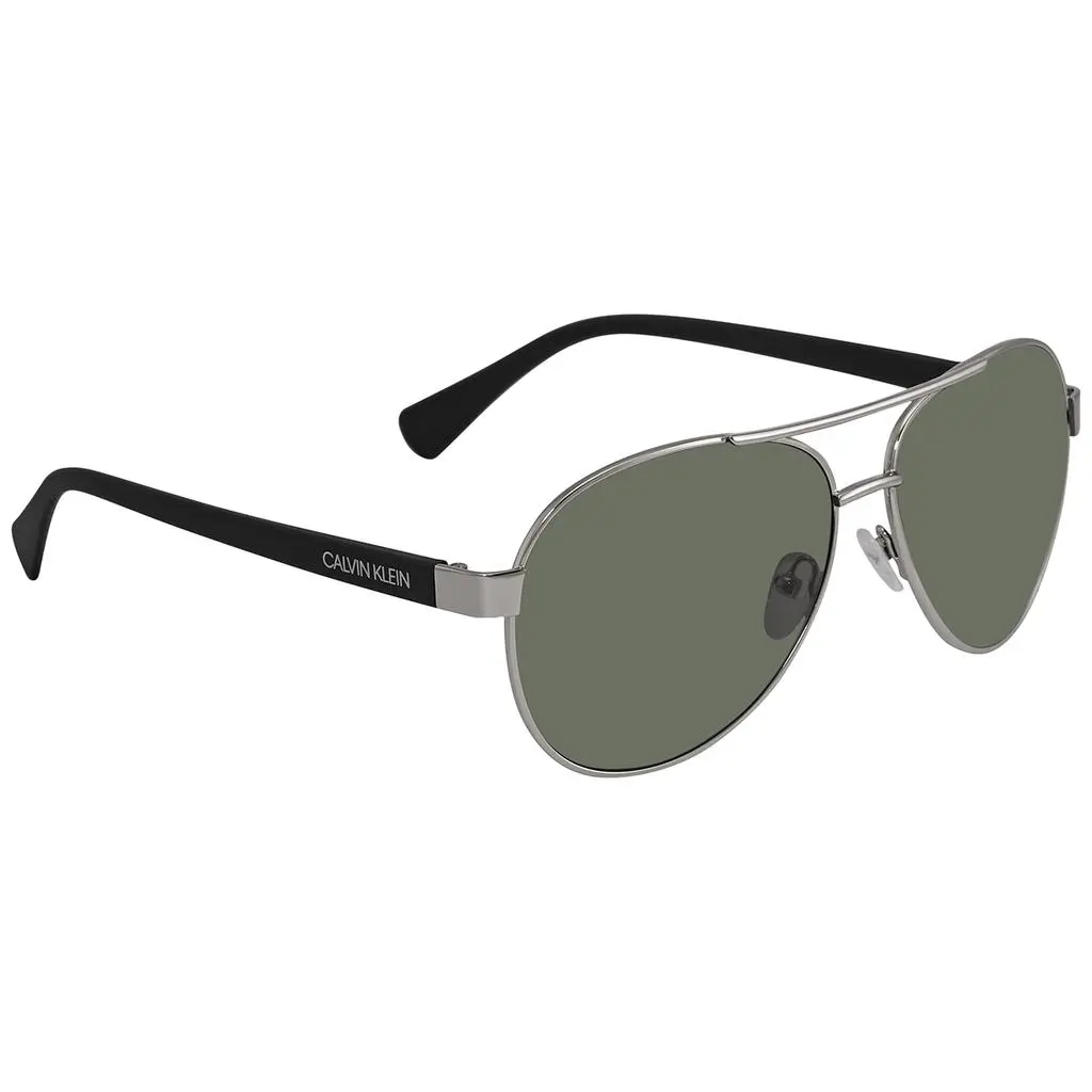 Calvin Klein Green Pilot Men's Sunglasses CK19316S 045 60 3