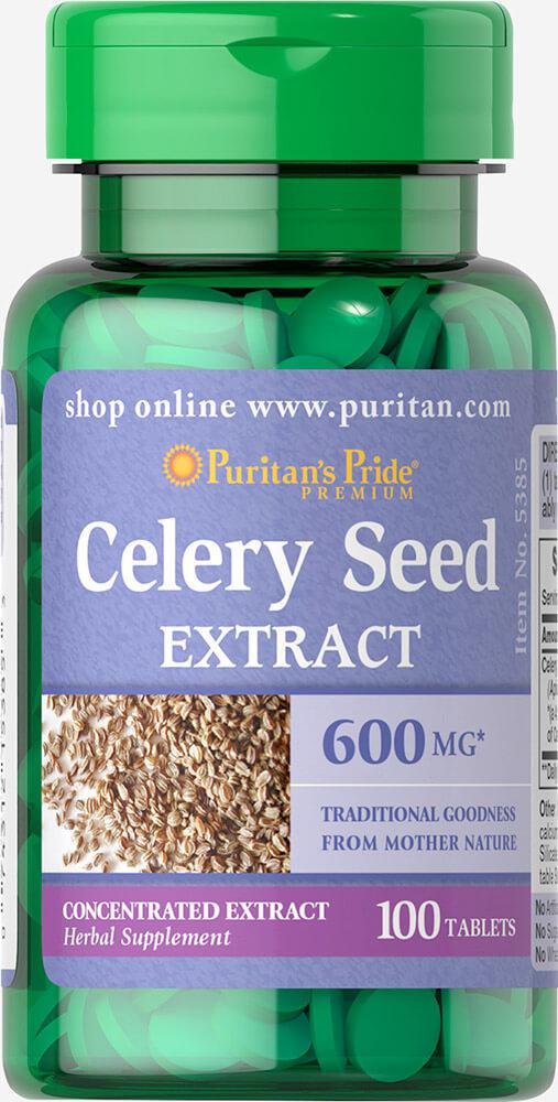 Puritan's Pride Celery Seed 600 mg 100 Tablets