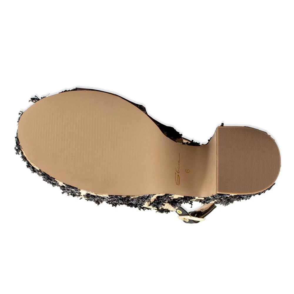 Sbicca Missoula Raffia Platform Sandals 5
