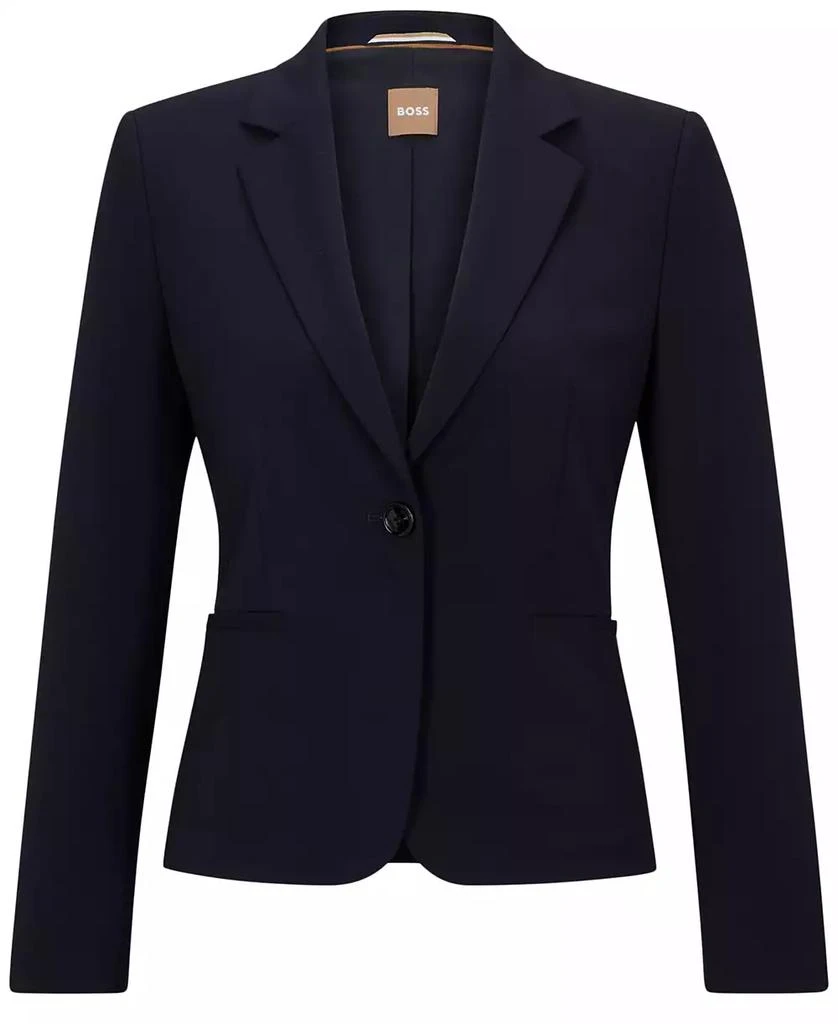 Hugo Boss Women's Virgin Wool Regular-Fit Button-Up Jacket 2