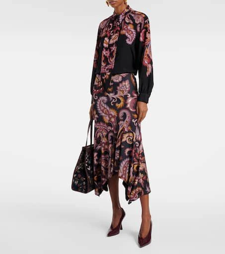 ETRO Paisley tie-neck silk blouse 2