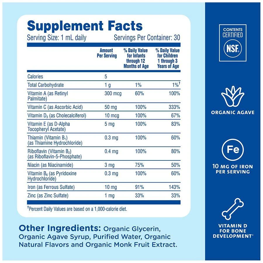 Mommy's Bliss Baby Multivitamin + Iron Drops Grape 4