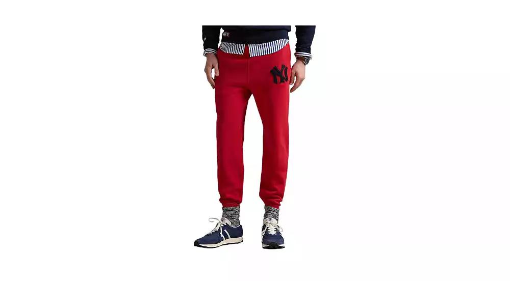 Ralph Lauren Men's Red Yankees Sweatpants