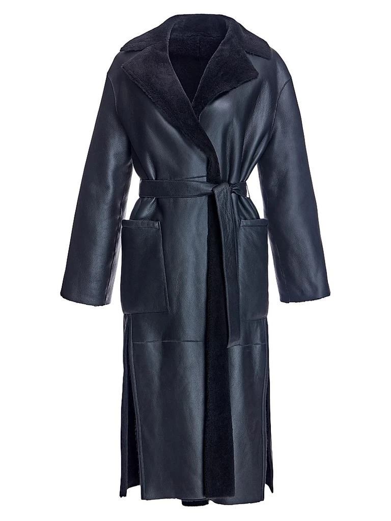 Maximilian Shearling Lamb Coat 1