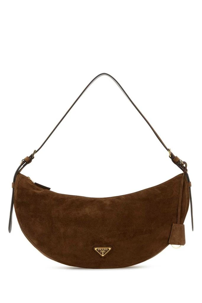 Prada Prada Triangle-Logo Demi-Lune Shoulder Bag 1
