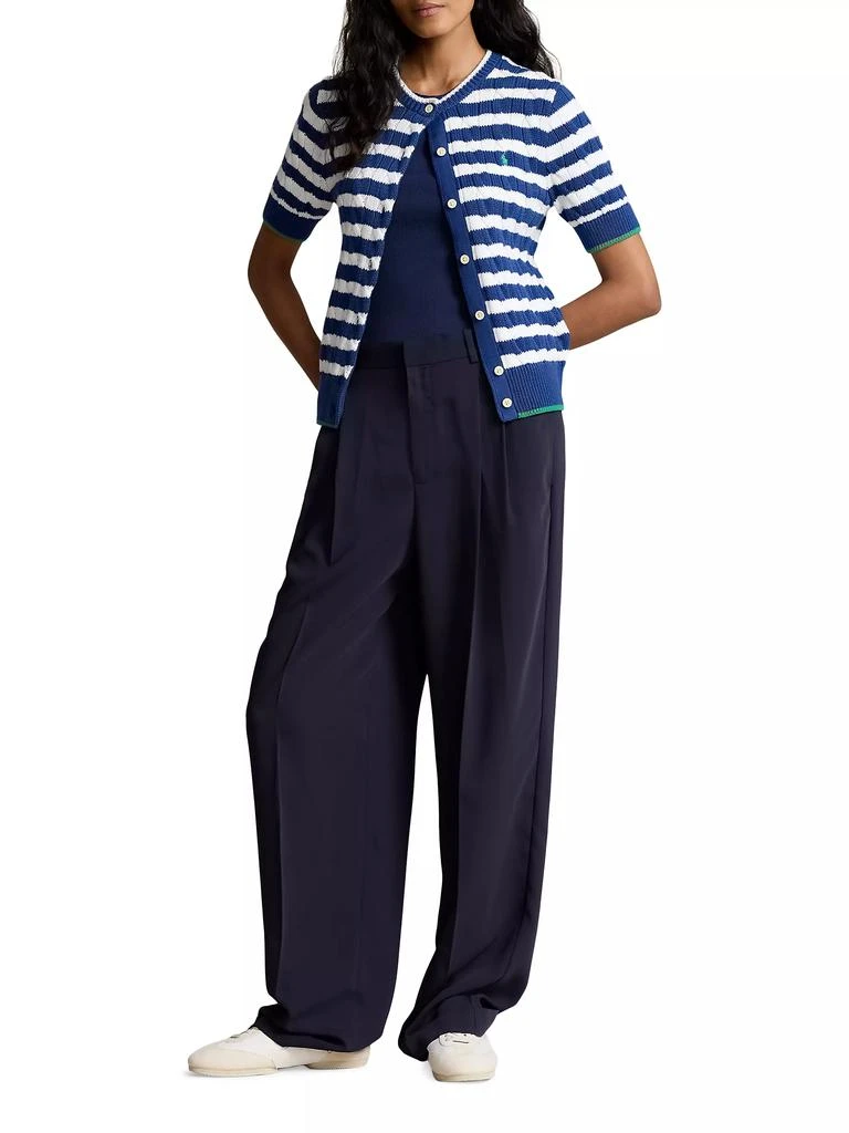 Ralph Lauren Striped Cable-Knit Cardigan 2