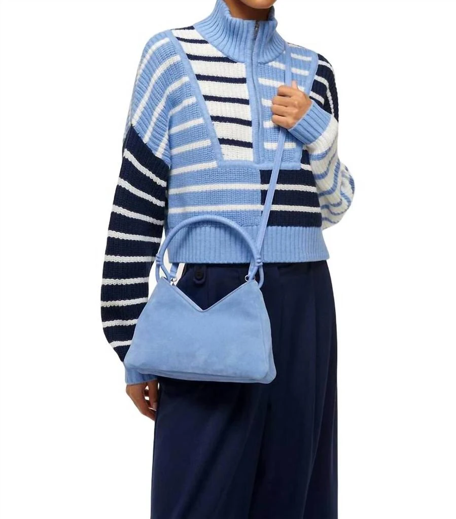 Staud Valerie Shoulder Bag In Blue Hydrangea 1