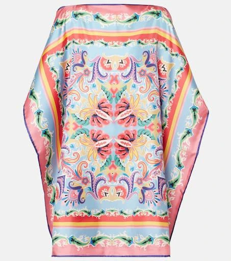 ETRO Printed silk foulard top 1