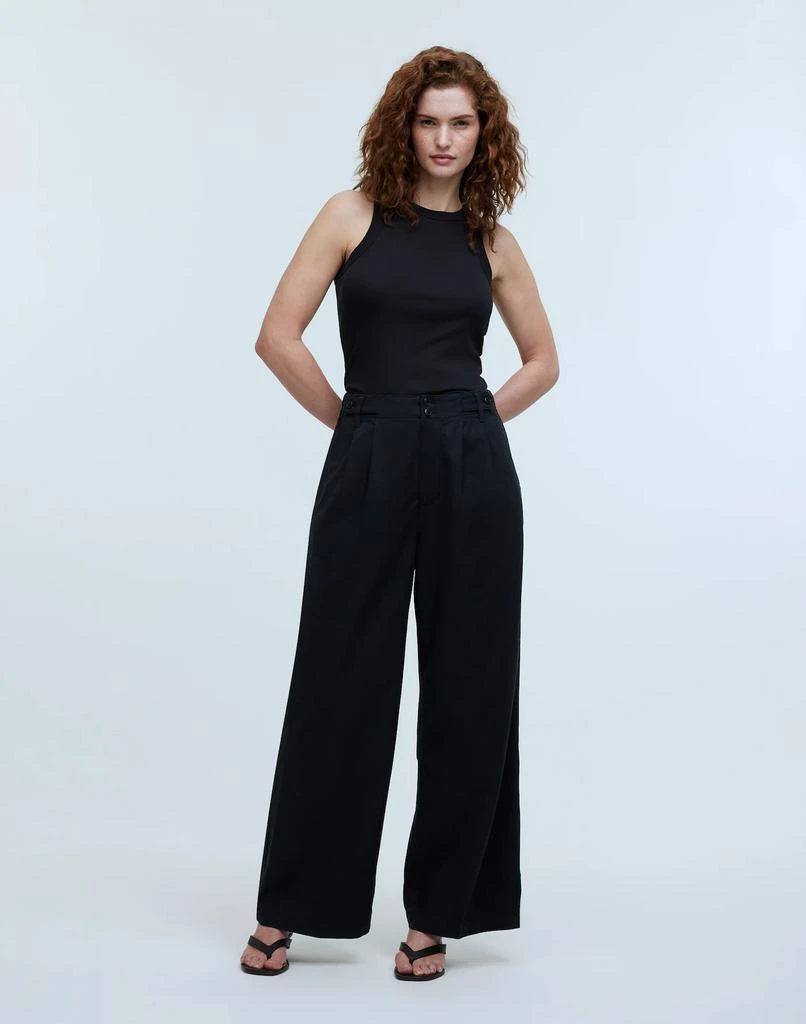 Madewell The Tall Curvy Harlow Wide-Leg Pant in Drapey Twill 1