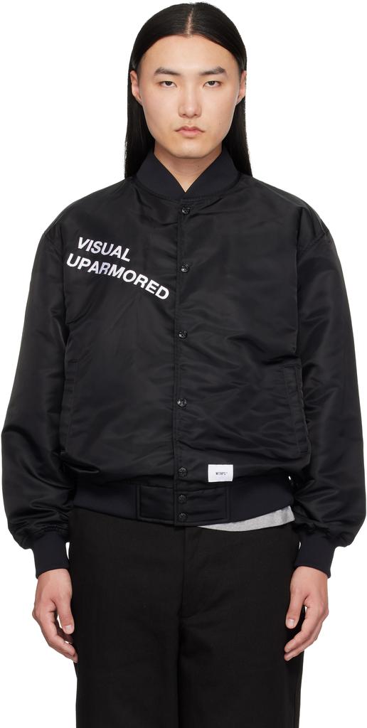 Shop Black Track Nylon Tussah Pertex Jacket on Sale at BeyondStyle