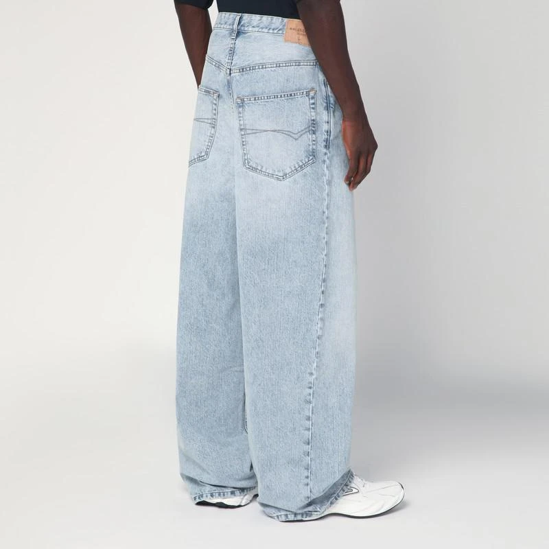 Balenciaga Loose light denim jeans 4