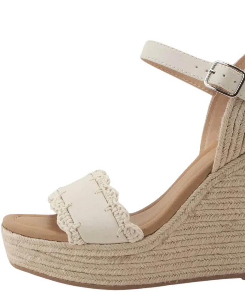 CCOCCI Ccocci - Women's Crochet Lace Espadrille Wedges 2