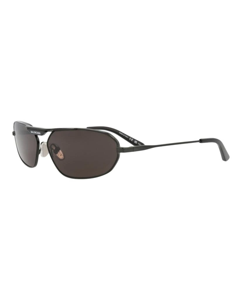 Balenciaga Shield-Frame Metal Sunglasses 2