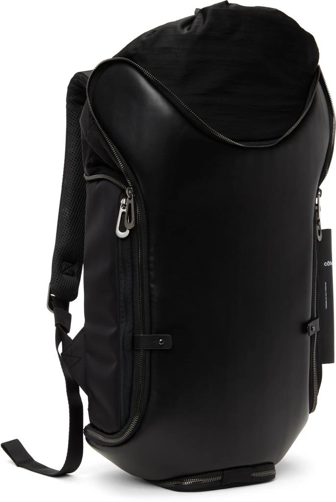Côte & Ciel Black Avon Leather Backpack 2