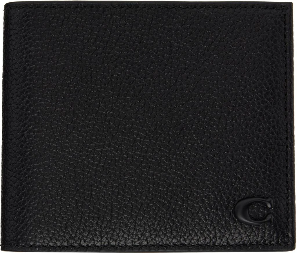 Coach Black Double Billfold Wallet 1