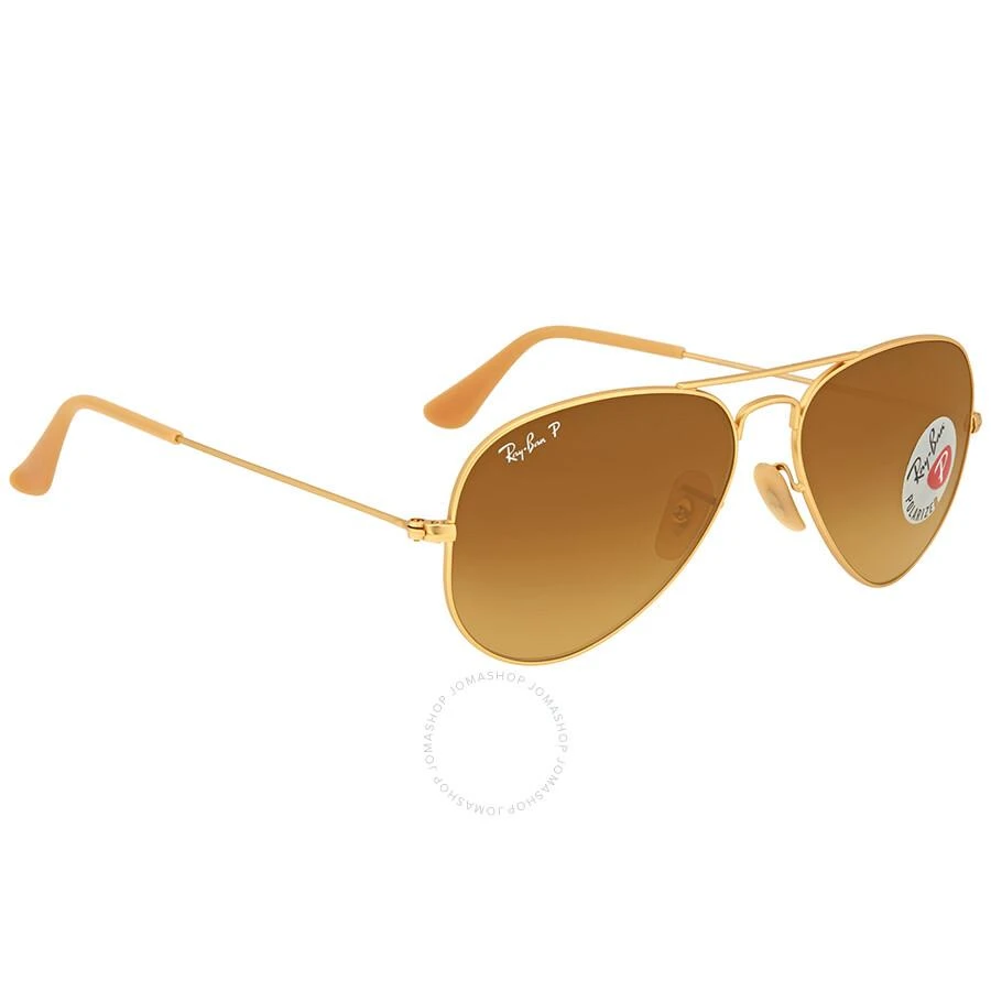 Ray-Ban Aviator Gradient Polarized Brown Unisex Sunglasses RB3025 112/M2 55 2