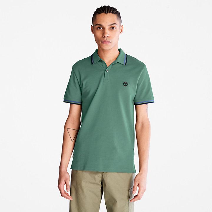 Timberland Millers River Tipped Polo Shirt for Men in Green