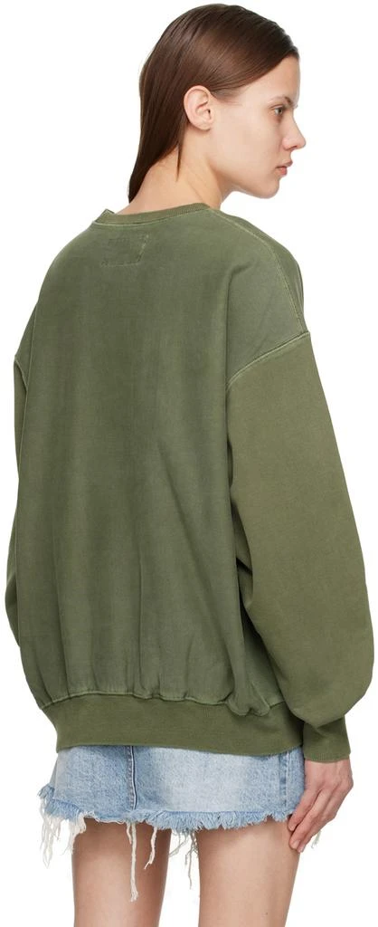 Awake NY Green Pigment-Dyed Sweatshirt 3