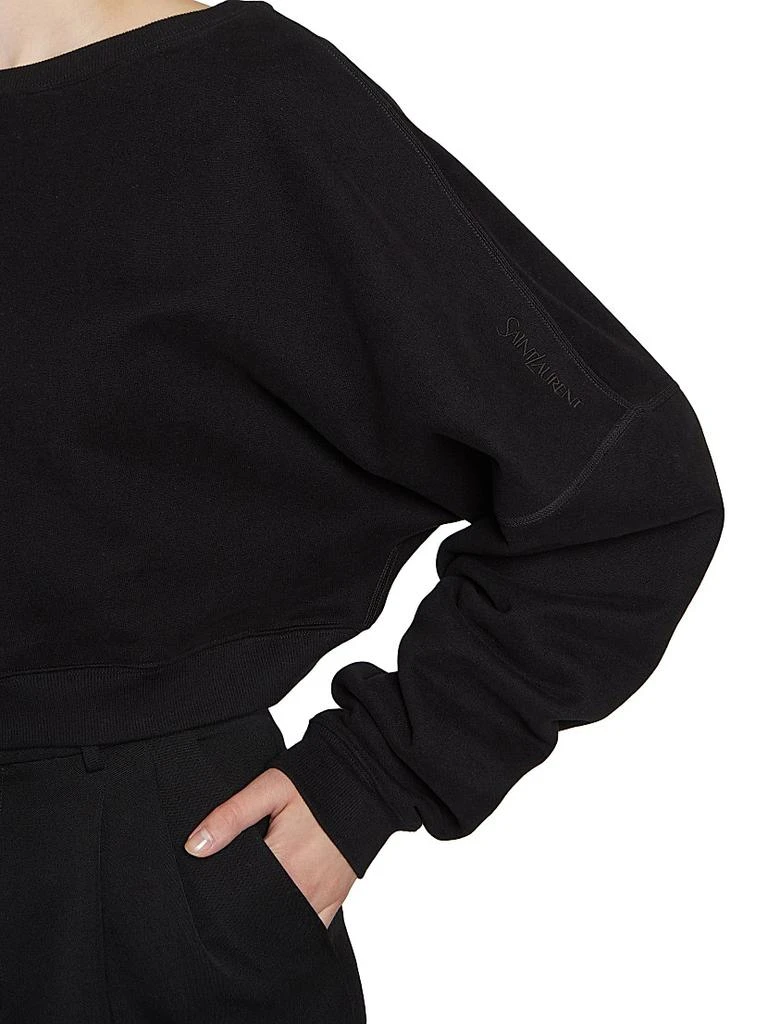 Yves Saint Laurent Cropped Sweatshirt 7