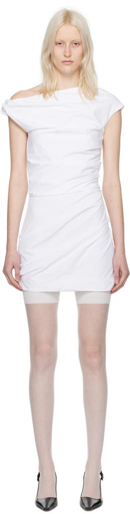 Misbhv Gray Draped Football Minidress - Dresses & Skirts