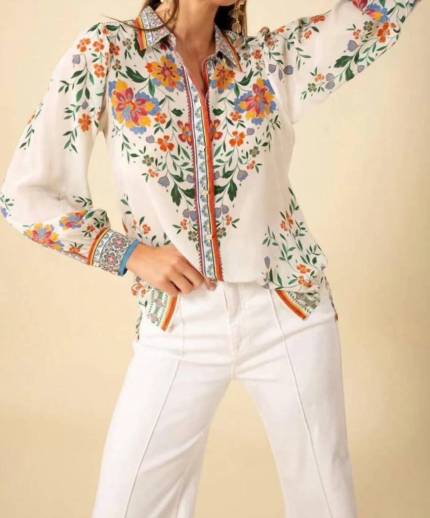 Hale Bob Hale Bob - Selah Button Silk Top 4