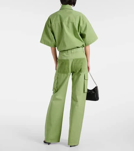 Stella McCartney Mid-rise cotton cargo pants 3