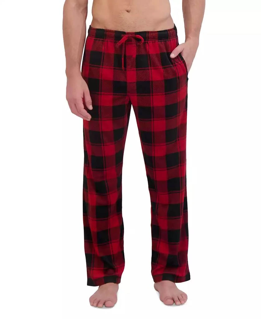 Hanes Men's Ultra Soft Plaid Brushed Fleece Pajama Pants 1