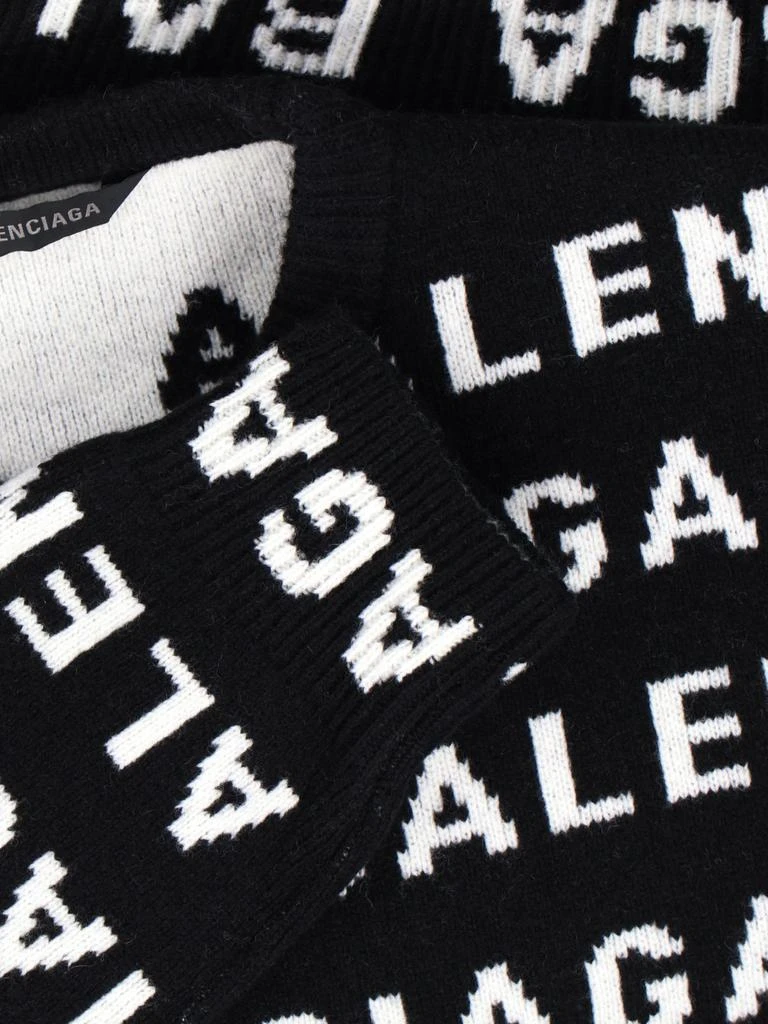 Balenciaga Balenciaga Logo Intarsia Knit Crewneck Jumper 4