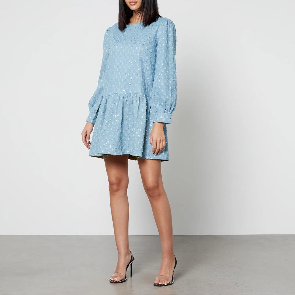 Shop Never Fully Dressed Minnie Distressed Sequined Denim Dress on Sale at  BeyondStyle  Get 80% Off Never Fully Dressed Minnie Distressed Sequined Denim  Dress with Limited-Time Flash Deals, Exclusive Discounts, and