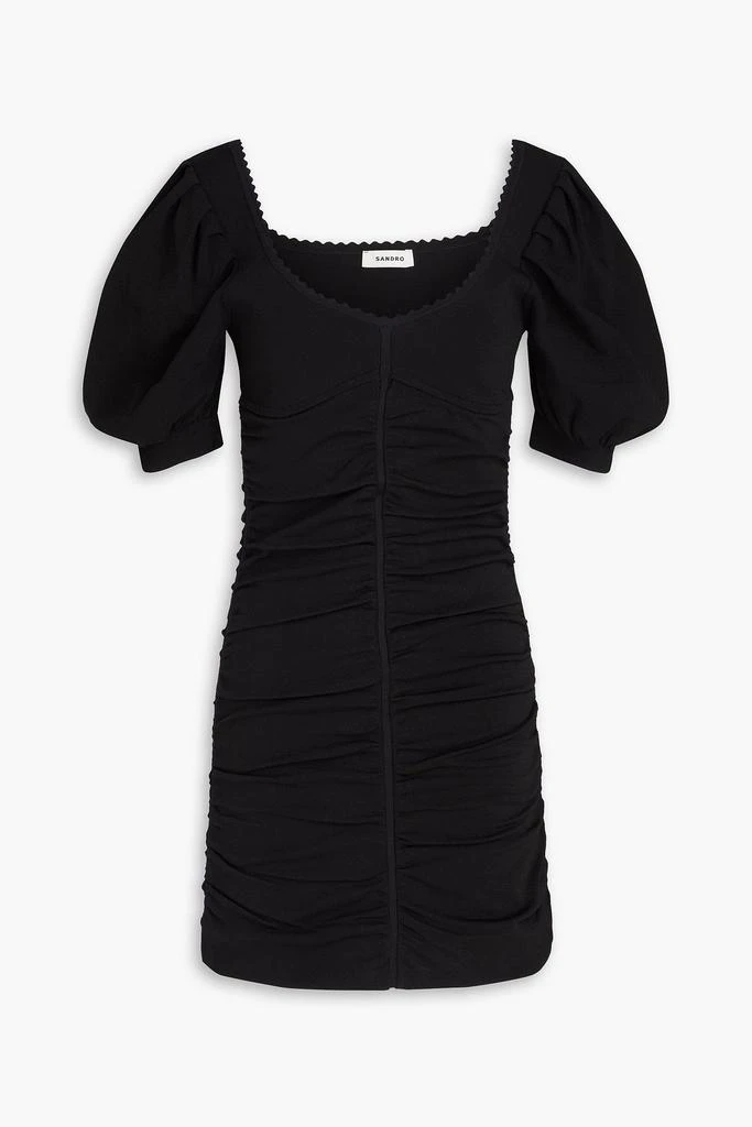 Ruched stretch-knit mini dress Ruched stretch-knit mini dress