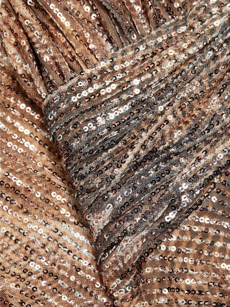 Ramy Brook Reyna Abstract Sequined Halterneck Gown 7