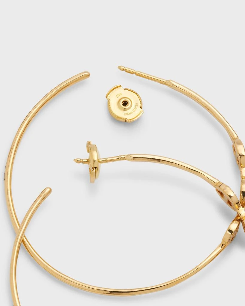Hoorsenbuhs 18K Yellow Gold Hoop Earrings with Diamonds 4