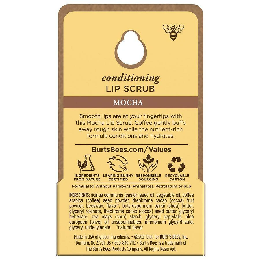 Burt's Bees Conditioning Lip Scrub Mocha 4