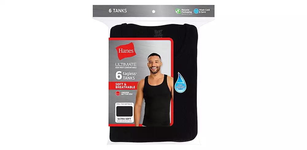 Hanes Men's 6-Pk. Ultimate® ComfortSoft® Dyed Tanks