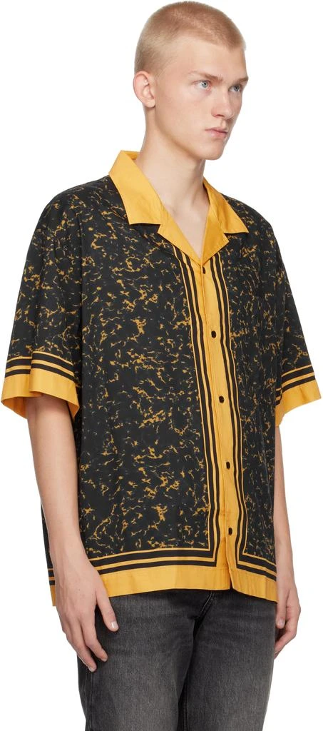 Hugo Boss Yellow & Black Oversize-Fit Shirt 2