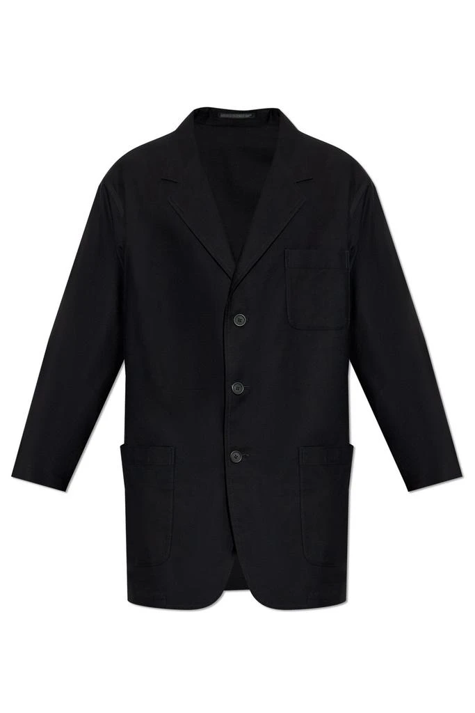YOHJI YAMAMOTO Yohji Yamamoto Single-Breasted Long Blazer 1