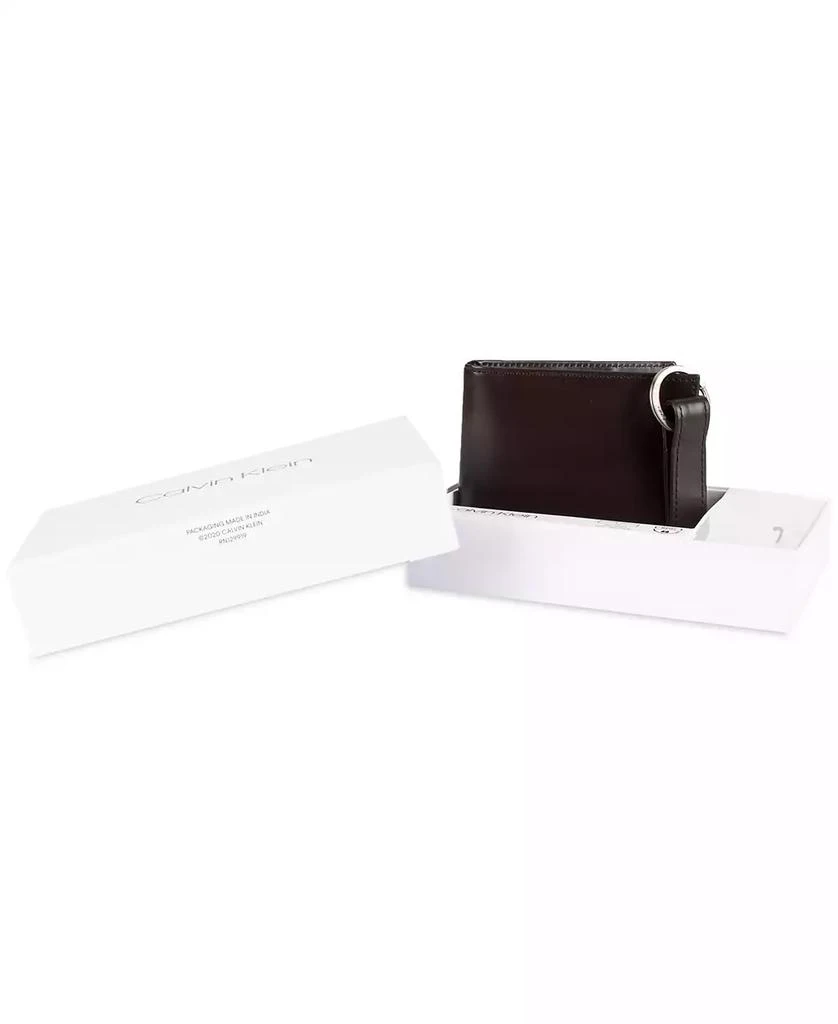 Calvin Klein Men's RFID Passcase Wallet & Key Fob Set 4