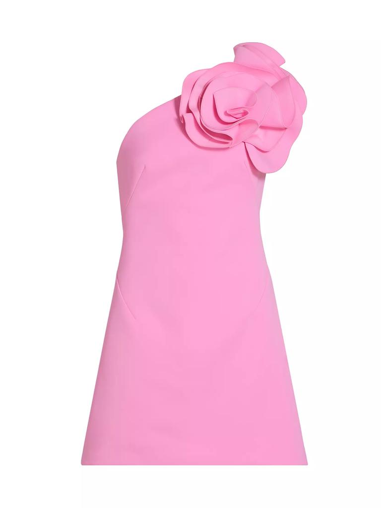 Acler Turflea Floral One-Shoulder Minidress