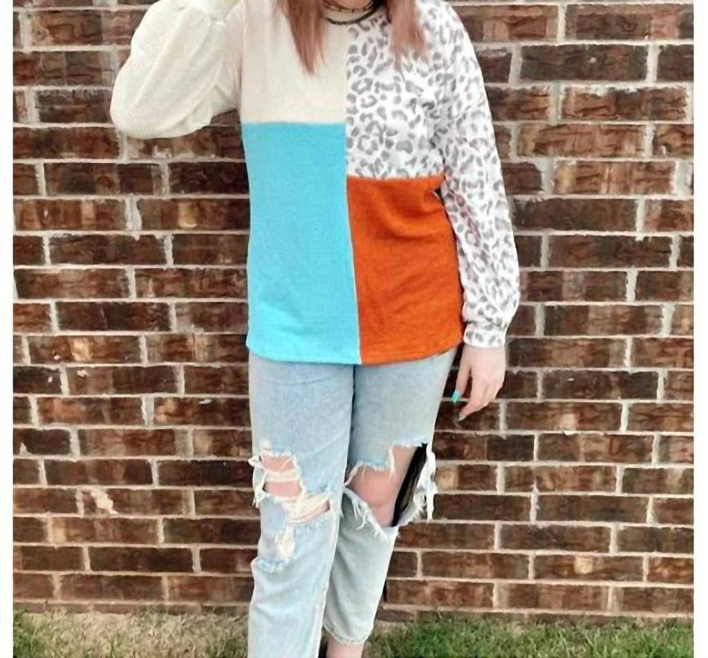 The Hair Bow Company Wild About Fall Colorblock Top 1