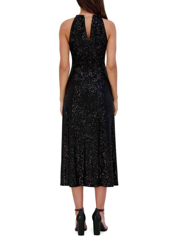 Kensie Surplice Sequin Mididress 2