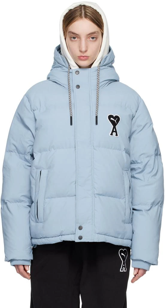 AMI Paris Blue Puma Edition Puffer Jacket 1