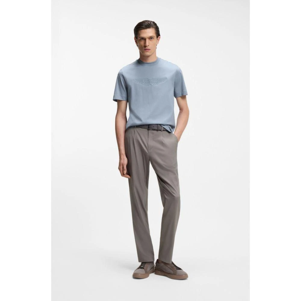 Hugo Boss x ASTON MARTIN mercerized-cotton T-shirt with wing detail 2