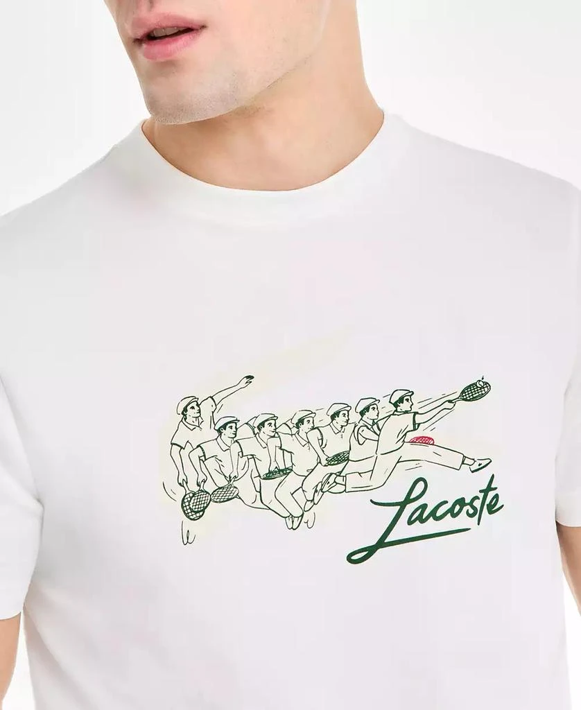 Lacoste Men's René Lacoste Print Tennis Heritage T-Shirt 4