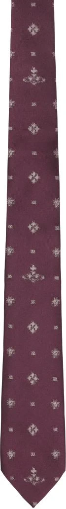 Vivienne Westwood Burgundy Silk Tie 1