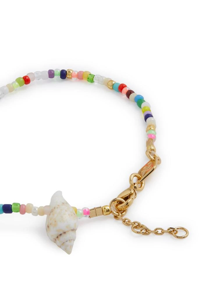 Anni Lu Fiesta Shell 18kt gold-plated beaded bracelet  4