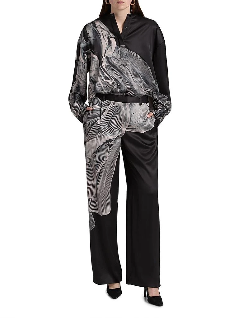 Jason Wu Double-Face Satin Oversized Shirt 2