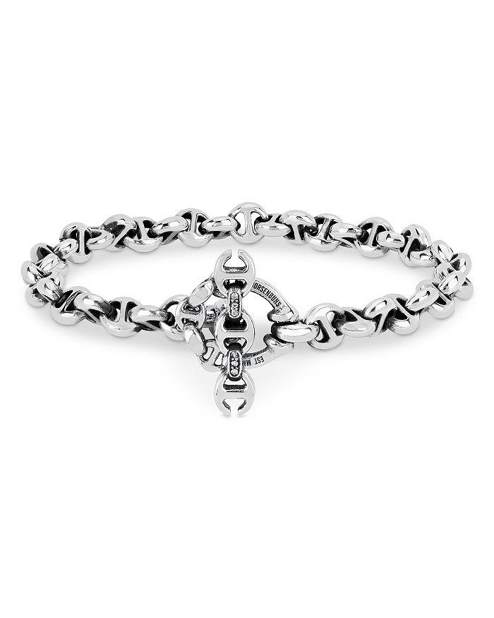 Hoorsenbuhs Sterling Silver Open Link Bracelet with Diamond, 0.03 ct. t.w.