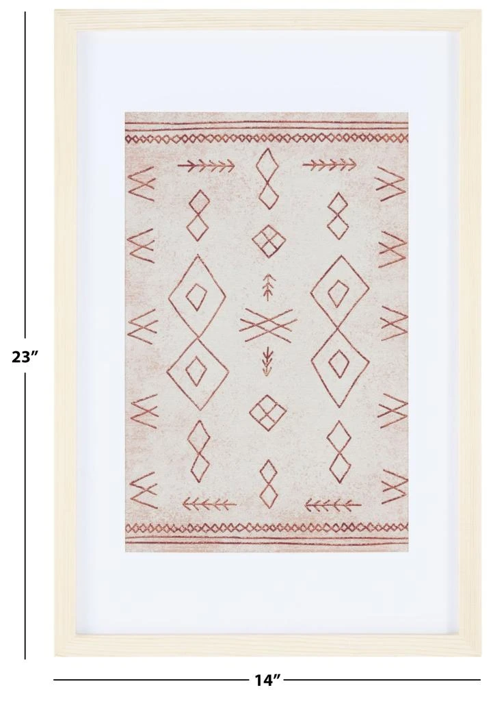 Safavieh Rika 23"X14" Framed Textile Art 3