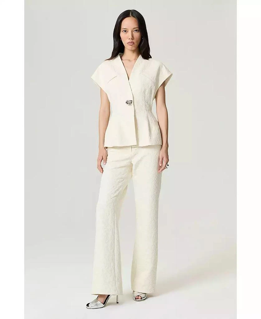 NOCTURNE Women
s Contrast Fabric Detailed Pants 5